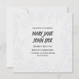 Invitación a la boda de Leavespress