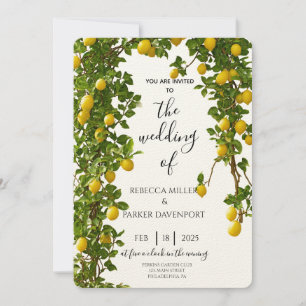 Invitación a la boda de Lemon Grove Romance