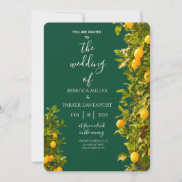 Invitación a la boda de Lemon Grove Romance