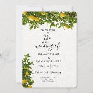 Invitación a la boda de Lemon Grove Romance