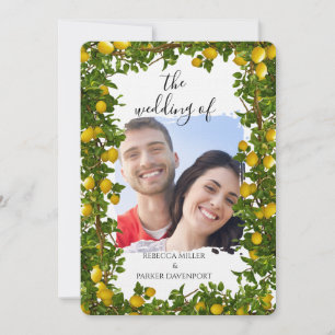 Invitación a la boda de Lemon Grove Romance