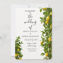 Invitación a la boda de Lemon Grove Romance