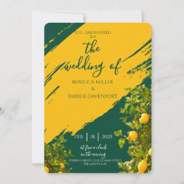 Invitación a la boda de Lemon Grove Romance