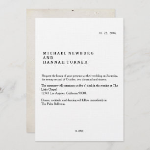 Invitación a la boda de libros antiguos