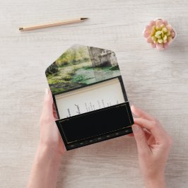 Invitación a la boda de libros de cuento de hadas 