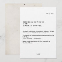 Invitación a la boda de libros de época