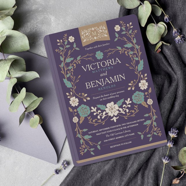 Invitación a la boda de libros de la Biblioteca de (Subido por el creador)