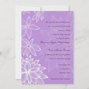 Invitación a la boda de Lilac en la floración