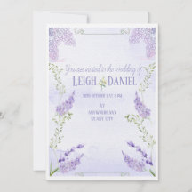 Invitación a la boda de Lilacs