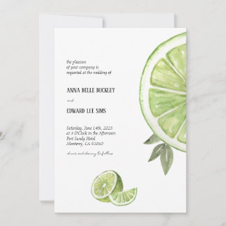 Invitación a la boda de lima italiana