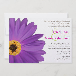 Invitación a la boda de Lime y Fuchsia Gerber Dais