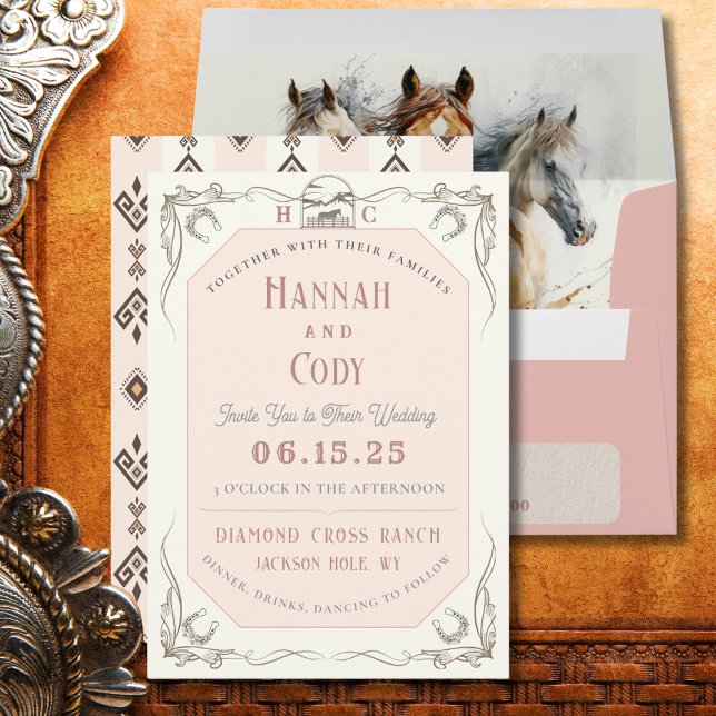Invitación a la boda de los amantes de los caballo (Subido por el creador)