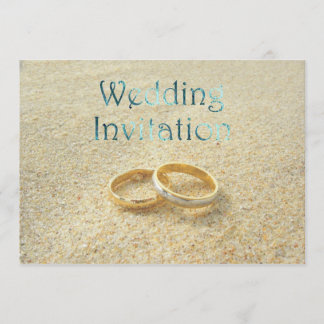 Invitación a la boda de los Anillos de boda de la