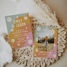 invitación a la boda de los años 70