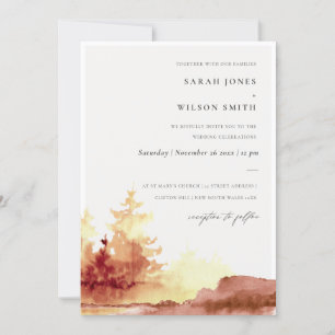 Invitación a la boda de los árboles de la caída am