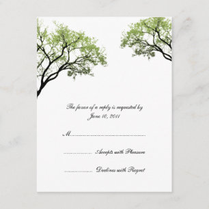 Invitación a la boda de los árboles de primavera R