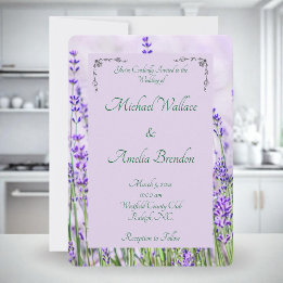 Invitación a la boda de los Campos de Lavanda