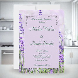 Invitación a la boda de los Campos de Lavanda