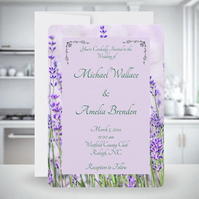 Invitación a la boda de los Campos de Lavanda (Subido por el creador)