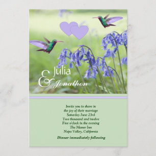 Invitación a la boda de los colibríes