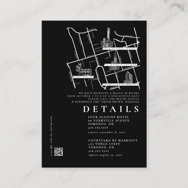 Invitación a la boda de los detalles Minimalistas  (Anverso)