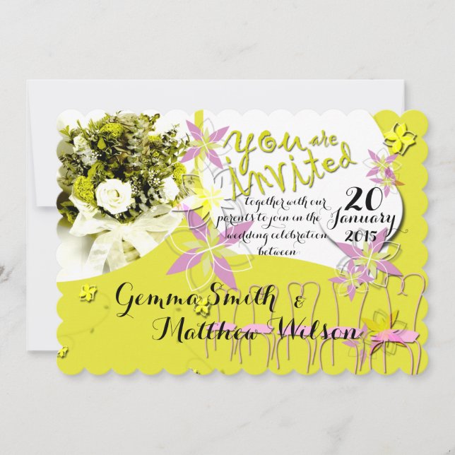Invitación a la boda de los días soleados (Anverso)