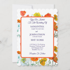 Invitación a la boda de los disquetes de Naranja r