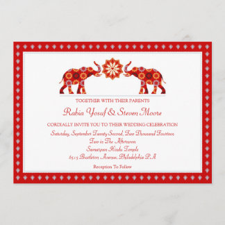 Invitación a la boda de los elefantes orgánicos