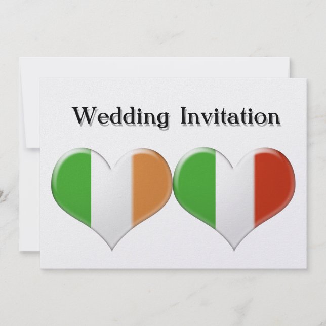 Invitación a la boda de los emblemas del corazón i (Anverso)