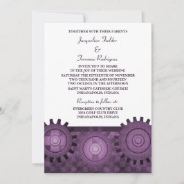 Invitación a la boda de los engranajes de vapor, m