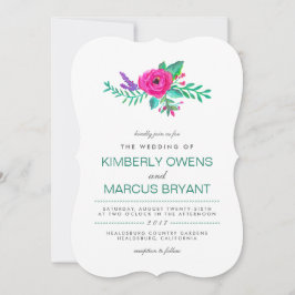 Invitación a la boda de los florines frescos/Atrás