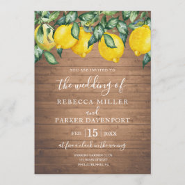 Invitación a la boda de los Lemones y la Madera