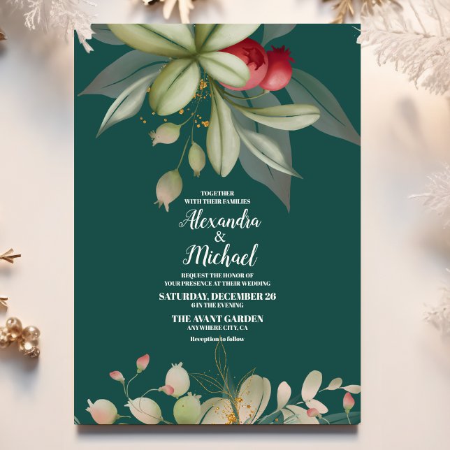 Invitación a la boda de los navidades de invierno  (Subido por el creador)