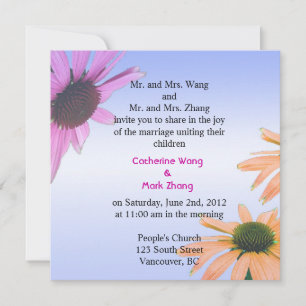 Invitación a la boda de los padres de la novia y d