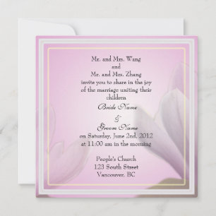 Invitación a la boda de los padres de la novia y d