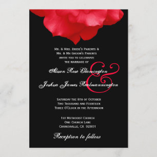 Invitación a la boda de los pepitas rojas F204