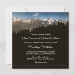 Invitación a la boda de los pinos de montaña