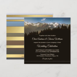 Invitación a la boda de los pinos de montaña