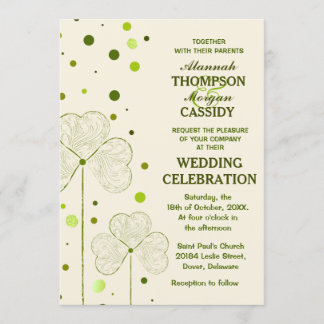 Invitación a la boda de los puntos de la polka de