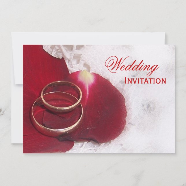 Invitación a la boda de los Rosas de los Anillos d (Anverso)