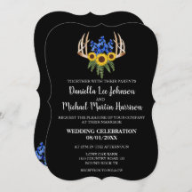 Invitación a la boda de los Rústicos Hombres Flora