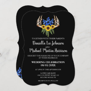 Invitación a la boda de los Rústicos Hombres Flora