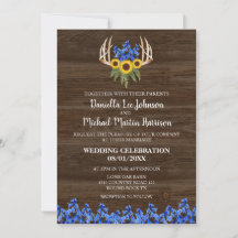 Invitación a la boda de los Rústicos Hombres Flora