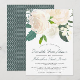 Invitación a la boda de los sueños de marfil
