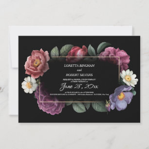Invitación a la boda de los sueños florales