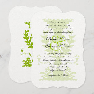 Invitación a la boda de los Urn de Apple Green Ant