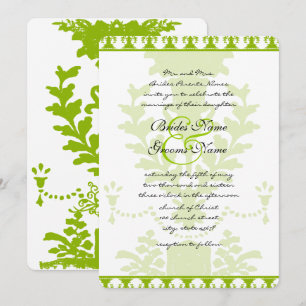 Invitación a la boda de los Urn de Apple Green Ant