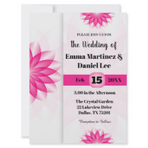 Invitación a la boda de Lotus Blossom