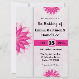 Invitación a la boda de Lotus Blossom