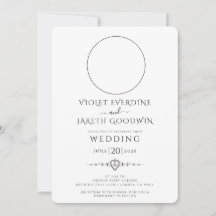 Invitación a la boda de luna de sol celestial